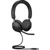 Jabra Evolve2 40 PC Headset - Noise Cancelling , USB-A, Tutte le piattaforme, Stereo, Prima edizione