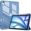 ProCase Cover per iPad Air 11 M4 2026/M3 2025/M2 2024 e iPad Air 5a/4a 10.9 2022/2020, con Portapenna, Retro Posteriore Trasparente Smart, Blu