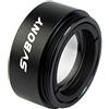 SVBONY 'svbony vite 1.25 31.7 mm 0.5 X Focale Riduttore di focale riduttore filettatura M28 x 0.6 per telescopio okulares Astronomia (Nero)