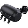 TOTMOX Stazione di ricarica 3 in 1 per sedile posteriore retrattile, supporto per poggiatesta auto 3 in 1, caricabatterie per auto, facile da usare, cavo di ricarica veloce USB tipo C