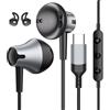 AILZPXX Cuffie USB C per Galaxy S26 S25 Ultra A56 A16 iPhone 16 Cuffie con Filo USBC Auricolari Type C HiFi Auricolari USB C per iPhone 17 Pro Galaxy S24 S23 S22 FE Google Pixel 10 9 Pro 9a iPad Air 10