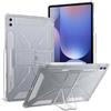 QJONSIU Cover Compatibile con Samsung Galaxy Tab S12 Ultra, Funzione Stand Cover Protettiva Ultrasottile in TPU Morbido Case-Trasparente