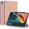 MuyDouxTech MuyDoux Custodia per Xiaomi Mi Pad 5/5 Pro 11 pollici 2021, Copertina Anteriore Liscia e Retro Morbido, Auto Sonno/Veglia, Sottile e Leggera, Cover Xiaomi Mi Pad 5 / Mi Pad 5 Pro 5G, Oro Rosa