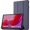 Simpeak Cover Compatibile per Lenovo Tab M11 2024 (11''), Custodia in Pelle PU Compatibile con Lenovo Tab M11 2024 11 Pollici Ultra-Sottile Folio Supporto Smart Cover Auto Sveglia/Sonno (Blu scuro)