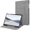 FINTIE Cover per Samsung Galaxy Tab S10+ Plus/S9 FE+ Plus/S9+ Plus - 12.4 | con S Pen Holder, [Multi-angli] Slim Fit Stand Cover Custodia con Tasca Auto Sveglia/Sonno, Denim Grigio