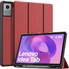 MoKo Cover per Lenovo Idea Tab 11 2025 con Porta Penna, Vino Rosso | Custodia per TB-336ZU TB-336FU, Trifold Stand Case, Auto Sveglia/Sonno, Cover Protettiva in Pelle PU per Lenovo Idea Tab 11