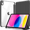 EspZanthic Custodia per iPad A16 11a/10a Generazione 2025 2022 Antishock Cover Nero | Portapenne Bumper TPU Morbido Retro Trasparente Supporto Sottile Antiurto Antiscivolo Auto Wake Sleep Tablet Casa Scuola Case