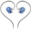 Hidizs MS1-Galaxy Monitor in-ear con driver dinamico a doppio circuito magnetico ad alte prestazioni, filtri pneumatici per la regolazione del suono (senza microfono, blu)
