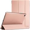 ProCase Custodia per Galaxy Tab A8 10.5 Pollici 2021[SM-X200/X205], Smart Cover Ultra Sottile Leggero Copertura Intelligente, Cover Traslucida Smerigliata -Oro rosa