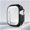 Generic Compatibile con Apple Watch Case 38-49 mm, morbida pellicola protettiva HD ad alta sensibilità con TPU integrale anti-caduta custodia protettiva per iWatch serie 1-11/SE (nero, 49 mm)