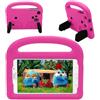Nikaque Custodia per tablet per Samsung Galaxy Tab 3 4 7.0 pollici SM-T230 T231 T235 P3200, adatta ai bambini, maniglia con supporto, copertura sicura in schiuma EVA, leggera, antiurto, custodia protettiva