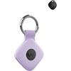 Generic Custodia protettiva per ATUVOS Anti - Loss Tracker con portachiavi in silicone, resistente ed elegante, impermeabile, anti-caduta, viola