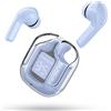 ACEFAST T6 Cuffie Bluetooth, Auricolari Bluetooth con Stereo HiFi, Cuffiette Wireless Sport Incorporato 4 HD Microfono, Auricolare Senza Filo Cancellazione Rumore, Azzurro