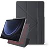 MUDASANQI Custodia magnetica compatibile con Samsung Galaxy Tab S10 FE/ S9 FE/ S9 5G (10,9''/11''), potente attacco magnetico, custodia sottile a tre ante per tablet, accensione e spegnimento automatico (nero)