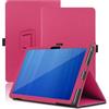 Envibe Custodia per Wacom Movinkpad Pro 14 14 Pollici, Cover Tablet Wacom Movinkpad Pro 14, Copertura Protettiva Pieghevole con Supporto per Matita e Cinturino da Polso, Protezione Completa. (Rosso)