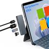 ROCKETEK Microsoft Surface Thunderbolt 4 Dock con 4K HDMI + Thunderbolt 4 (video 8K + dati 40 Gbps + PD 100W), Triplo Display USB C Surface Pro Docking Station HDMI 40Gbps Dock Hub per Surface Pro 9/8/X