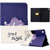 CASAFUNY Custodia Cover per Samsung Galaxy Tab A8 10.5 Pollici (SM-X200/X205/X207), Custodia Protettiva Magnetica Cover con Sonno Sveglia per Samsung Galaxy Tab A8 2022/2021, Buonanotte gatto