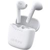 Defunc True Lite Bianco - Auricolare Stereo Senza Fili Bluetooth 5.3 Hi-FI, Controllo A Sfioramento, Microfono Incorporato, 20 Ore Di Riproduzione, Ricarica USB-C, Per Telefoni iOS e Android
