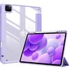 ProCase Cover iPad Pro 12,9 Pollici 2022/2021/2020/2018 con Portapenne, Custodia per iPad Pro 12,9 6/5/4/3 Generazione, Cover con Auto Svegliati/Sonno -Viola