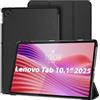DUX DUCIS Custodia Cover per Lenovo Tab 10,1 (2025, TB311FU), Nero | Folio Stand, Sottile Protettiva Tablet Cover