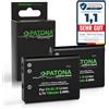PATONA 2X Premium Batteria ricambio per Nikon EN-EL19 S3100 700mAh | Batteria per Coolpix S100 A300 S2600 S2800 S3300 S3500 S3600 S3700 S4100 5200 S5300 S6500 S7000 W100 W150