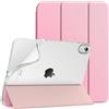 TiMOVO Cover per iPad A16 11. Gen 11&10. Gen 10,9, Fiore Rosa | Custodia TPU Morbido e Sottile, Custodia Protettiva Posteriore Traslucida Opaca, Auto Sveglia/Sonno