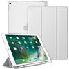 FINTIE Custodia per iPad Air 3a Gen 10.5 (2019) / iPad Pro 10.5 (2017) | con Portapenne - Ultra Sottile Leggero Semi-Trasparente Back Cover Protettiva con Auto Sveglia/Sonno, Argentato