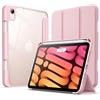 JETech Custodia per iPad mini A17 Pro/6ª Gen 8,3 (2024/2021), Rosa | Cover per 8,3 2024/2021, Retro Trasparente Cristallino, Porta Pencil, Protezione Antiurto Sottile, Supporto Tri-Pieghevole