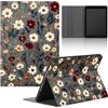 Stradvnaly Tablet Cover per Samsung Galaxy Tab S7 FE 12,4 SM-T970/T975/Tab S8+ 2022 SM-X800/X806/Tab S7 Plus,Aesthetics Custodia Stand Multi-Angoli Antiurto PU Flip Cover Bumper Case,Fiore Colorato