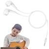 Generic Auricolari cablati - Auricolari in-ear con cavo, auricolari plug in con jack da 3,5 mm | Auricolari neri e comodi e resistenti con filo di rame da 1 m, ideali per smartphone e computer