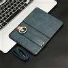 BAILI Cover per Microsoft Surface Duo con Cordino, Cinghia da Appendere al Collo, la Lente Custodia per Microsoft Surface Duo con Cavalletto ad Anello in Metallo-Blu