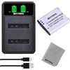 Batmax LI-50B - Batteria e caricatore USB per Pentax D-Li92, Olympus Tough TG-1 iHS TG-2 iHS TG-3 TG-4 SH50 iHS SH60 XZ-2 iHS Stylus Tough 6020 8000 8010 6000 6020