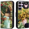CAXKJE Personalizzata Custodia per Oukitel C68 Plus,con la Tua Foto,Immagine o Scritta Cover,Flip Caso in PU Pelle Case Portafoglio Case Cover -SAMHD-Black
