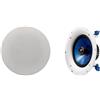Yamaha NS-IC800 Diffusori In-Ceiling, colore Bianco, confezione da 2