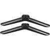 NUOBESTY Piedi Tv in Plastica Nera 2 Pezzi Supporto Stabile per Base Tv per Camera da Letto e Soggiorno