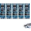 Wxuiqaz 5 Pezzi Modulo TTL RS485, Convertitore da TTL a RS485, Adattatore UART Serie a Controllo Flusso Automatico, Indicatori TXD RXD, Trasmissione a Lunga Distanza per Arduino e Automazione 3,3V e 5V