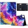 Generico DayQiQiPu Cover per Apple iPad PRO 11 Pollici (4/3/2/1a Gen, 2022/2021/2020/2018) Motivo a Olio Colorata Flip Stand Fessura per la Carta Copertura Protettiva con Auto Sveglia/Sonno,01