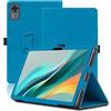 Envibe Custodia per DOOGEE T36 12 Pollici, Cover Tablet DOOGEE T36, Copertura Protettiva Pieghevole con Supporto per Matita e Cinturino da Polso, Protezione Completa. (Azzurro)