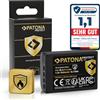 PATONA Protect Batteria per Olympus BLX-1 BLX1 2400mAh 7.2V | Batteria di ricambio per OM-1, OM1, OM-3, OM3, con NTC-Sensor e box protettivo, 100% identica all'originale