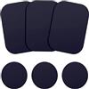 Generic Piastra metallica per supporto magnetico per telefono, confezione da 6 dischi universali ultra sottili in metallo nero con adesivo forte, kit di accessori di ricambio, 3 rettangolari e 3 rotondi