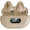 YIWENG YYK-Q80 Auricolari wireless Cuffie con ganci per le orecchie Auricolare con clip da 350 mAh integrato Auricolare BT5.3 con stereo HiFi,Auricolare