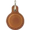 fuchswerk Airtag, portachiavi con custodia, custodia protettiva in vera pelle, compatibile con ciondolo Apple Airtag - completamente chiuso | marrone