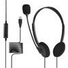 Opilroyn Cuffie da gioco USB-Auricolare cablato per over-ear con microfono incorporato, comodo da indossare | Cufie da gioco superiori, suono di alta qualità con controllo del volume, cuffie vocali per PC, is