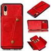 Elubugod Jielangxin Cover per Huawei P20,con Slot per schede Custodia per Huawei P20 EML-AL00 EML-TL00 EML-L09 EML-L09C EML-L29 EML-L29C Custodia Case Cover Red