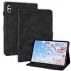 LSPCASA Custodia per Xiaomi Redmi Pad 2 Pro 12.1 2025 Custodia a libro in pelle PU con funzione leggio, portapenne, scomparti per carte di credito, tablet cover per Xiaomi Redmi Pad 2 fiori di prugna