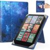 MoKo Custodia per 6,8,7 Kindle Paperwhite eReader Tablets, Blue Starry Sky | Accessori eReader per 6,8, 7 Pouces Kindle Paperwhite/Colorsoft/Kobo/Ocean, Custodia Leggera Folio ,Cinghia da Mano, Support