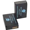 DSTE 2pcs LP-E12 Batteria Compatibile con Canon EOS M100, Rebel SL1, EOS 100D, EOS M, EOS M2, EOS M10