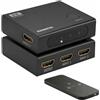 Marmitek AS38 - Switch HDMI 8K60 4K240 gaming 3 ingressi 1 uscita | Commutatore HDMI 2.1 per PS5, Xbox e monitor, 120/144/165/240Hz, 48 Gbps, commutazione automatica, VRR, ALLM e DSC