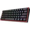 Redragon K617 Fizz Tastiera Meccanica 60% 61 Tasti Hot-Swap RGB | tastiera meccanica 60% cablata 61 tasti hot-swap compatta retroilluminazione RGB 16.8M interruttore rosso lineare