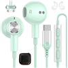 ACAGET Cuffie USB C per iPhone 17 16 15 Pro Max 16e Pixel10 9a OnePlus 15R | Auricolari Tipo C con Filo Magnetico Stereo per Samsung Galaxy A16 A57 A37 A17 A56 S26 S25 per iPad Mini Air per Xiaomi 17 15